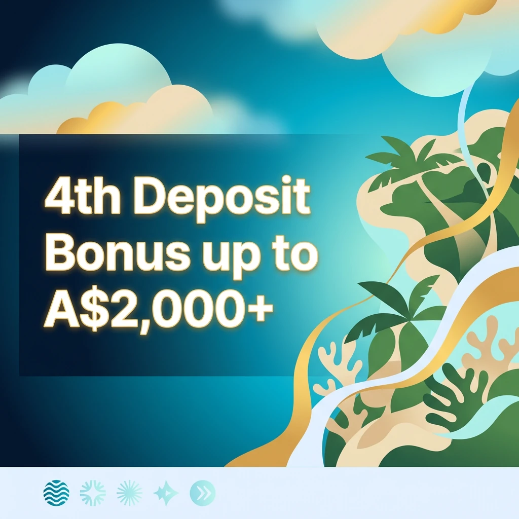 4th Deposit Bonus up to A$2,000+